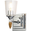 Lucas McKearn Vetiver 1-light Gold Acorn-shaped Bath Vanity Light in Chrome