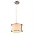 Lucas McKearn Lemuria 1-light Transitional Metal Mini Pendant in Silver Leaf