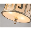 Lucas McKearn Lemuria 2-Light Transitional Metal Medium Pendant in Silver Leaf