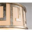 Lucas McKearn Lemuria 2-Light Transitional Metal Medium Pendant in Silver Leaf