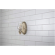 Lucas McKearn Trellis 1-light Metal Bath Vanity Light in Neutral Cream/Silver
