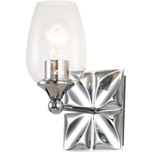 Lucas McKearn Epsilon 1-light Metal Bath Vanity Light in Polished Chrome