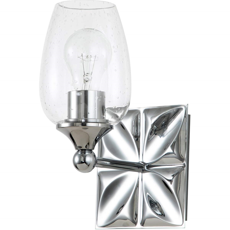 Lucas McKearn Epsilon 1-light Metal Bath Vanity Light in Polished Chrome