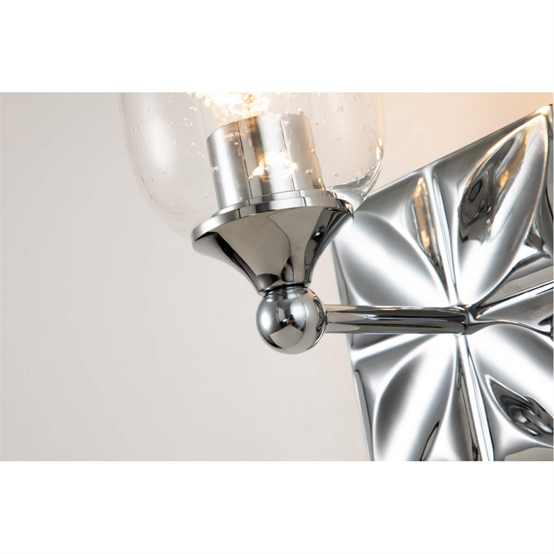 Lucas McKearn Epsilon 1-light Metal Bath Vanity Light in Polished Chrome