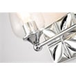 Lucas McKearn Epsilon 2-light Metal Bath Vanity Light in Polished Chrome