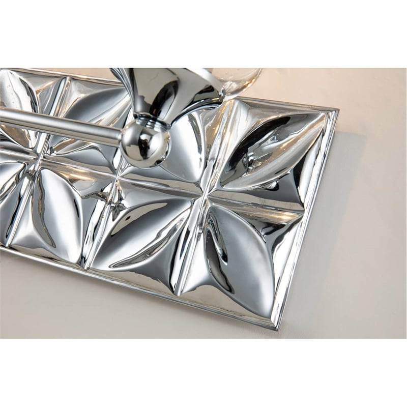 Lucas McKearn Epsilon 3-light Metal Bath Vanity Light in Polished Chrome