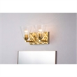 Lucas McKearn Alpha 2-light Metal Bath Vanity Light in Aged Brass