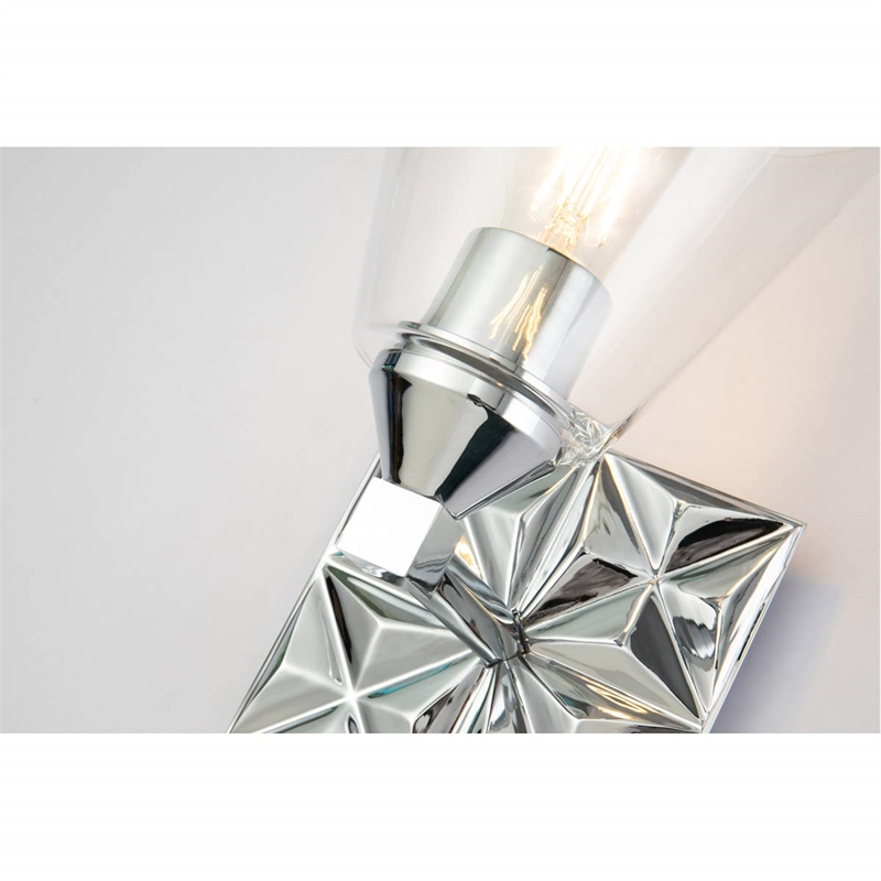Lucas McKearn Alpha 1-light Metal Bath Vanity Light in Polished Chrome