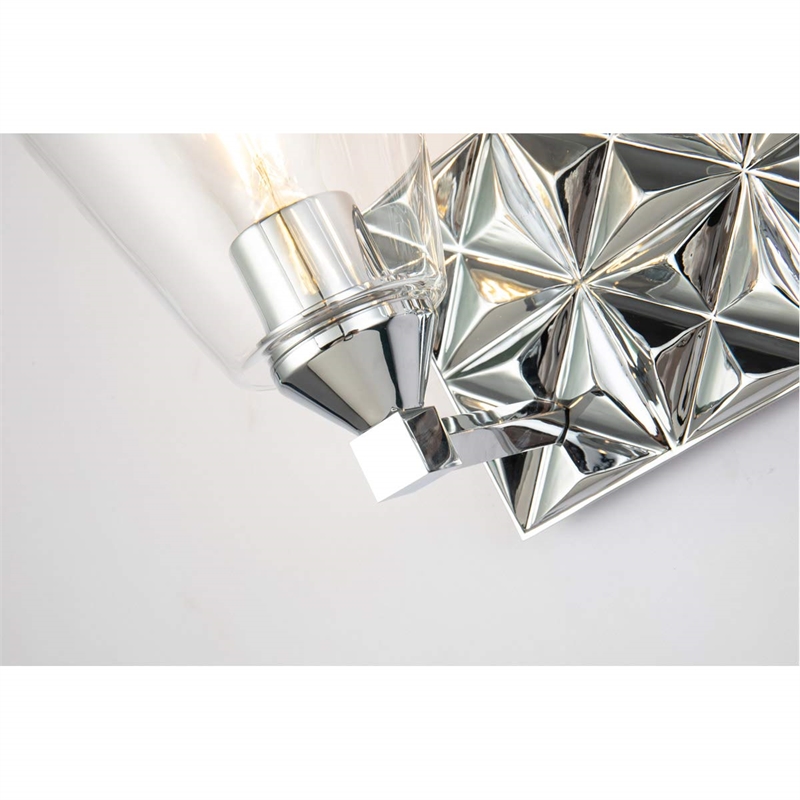 Lucas McKearn Alpha 2-light Metal Bath Vanity Light in Polished Chrome