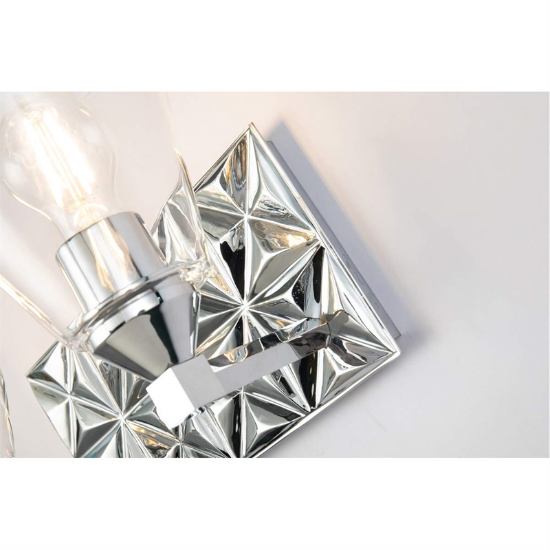 Lucas McKearn Alpha 2-light Metal Bath Vanity Light in Polished Chrome