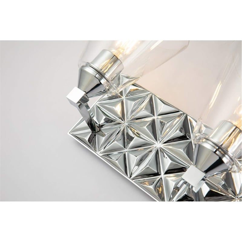 Lucas McKearn Alpha 3-light Metal Bath Vanity Light in Polished Chrome