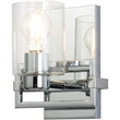 Lucas McKearn Estes 1-light Metal Bath Vanity Light in Polished Chrome
