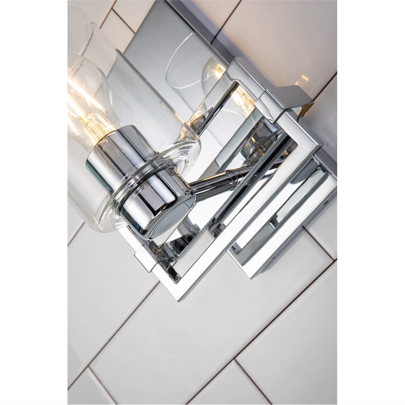 Lucas McKearn Estes 1-light Metal Bath Vanity Light in Polished Chrome