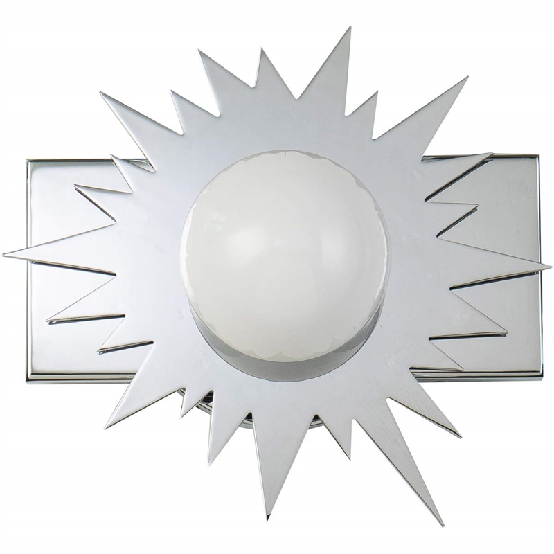 Lucas McKearn Soleil 1-light Metal Bath Vanity Light in Polished Chrome