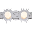 Lucas McKearn Soleil 2-light Metal Bath Vanity Light in Polished Chrome