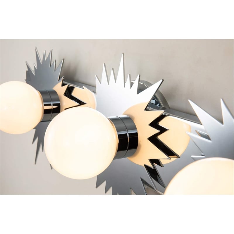 Lucas McKearn Soleil 3-light Metal Bath Vanity Light in Polished Chrome