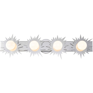 Lucas McKearn Soleil 4-light Metal Bath Vanity Light in Polished Chrome