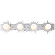 Lucas McKearn Soleil 4-light Metal Bath Vanity Light in Polished Chrome