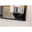 Lucas McKearn Arcadia 2-light Metal Bath Vanity Light in Matte Black/Silver
