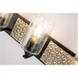 Lucas McKearn Arcadia 4-light Metal Bath Vanity Light in Matte Black/Silver