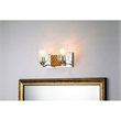 Lucas McKearn Arcadia 2-light Metal Bath Vanity Light in Polished Chrome/Gold