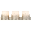 Lucas McKearn Sawgrass 3-light Metal Bath Vanity Light in Silver Leaf