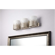 Lucas McKearn Sawgrass 3-light Metal Bath Vanity Light in Silver Leaf