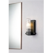 Lucas McKearn Navarre 1-light Transitional Metal Bath Vanity Light in Black/Gray