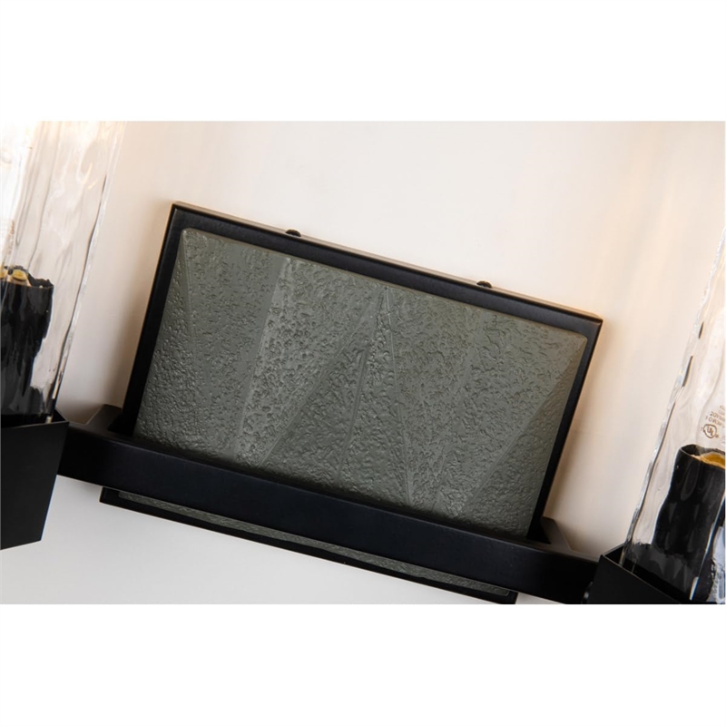 Lucas McKearn Navarre 2-light Transitional Metal Bath Vanity Light in Black/Gray