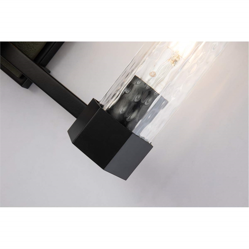 Lucas McKearn Navarre 3-light Transitional Metal Bath Vanity Light in Black/Gray