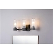 Lucas McKearn Navarre 3-light Transitional Metal Bath Vanity Light in Black/Gray