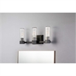 Lucas McKearn Navarre 3-light Transitional Metal Bath Vanity Light in Black/Gray