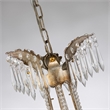 Lucas McKearn 3-light Empire Metal Mini Chandelier in Distressed Silver and Gold