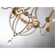 Lucas McKearn Lemuria 6-light Empire Metal Chandelier in Distressed Silver/Gold
