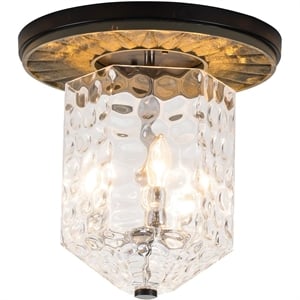 Lucas McKearn Navarre 14&quot 3-light Metal Flush Mount in Matte Black/Gray