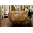 Lucas McKearn Eva Traditional Resin Decorative Bowl in Gold and Silver Leaf