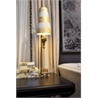 Lucas McKearn Pompadour Luxe Traditional Resin Buffet Lamp in Gold/Silver