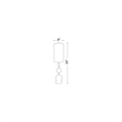 Lucas McKearn Marie Metal Table Lamp with White Linen Shade in Silver/Gold