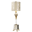 Lucas McKearn Pompadour X Transitional Metal Table Lamp in Gold/Silver