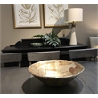 Lucas McKearn Neo Contemporary Metal Table Lamp with Gold Accents in White