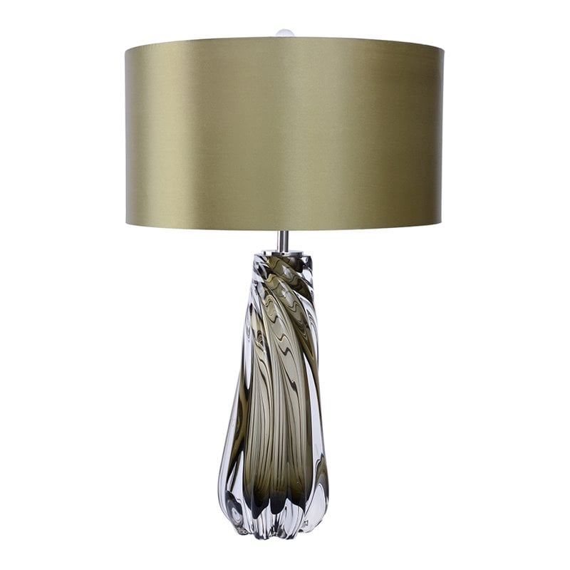 olive green table lamp