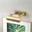 Lucas McKearn Chawton 1-Light Small Metal Wall Sconce in Polished Brass