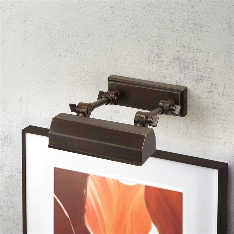 Lucas McKearn Chawton 1-Light Small Metal Wall Sconce in Dark Bronze