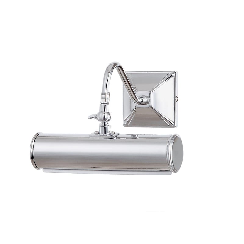 Lucas McKearn Leo 1-Light Small Traditional Metal Wall Sconce in Polished Chrome