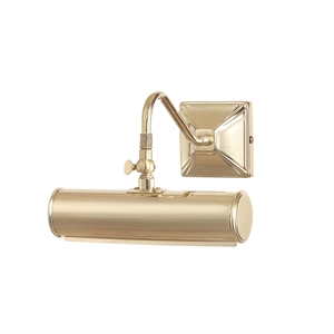 Lucas McKearn Leo 1-Light Small Traditional Metal Wall Sconce in Polished Brass