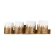 Lucas McKearn Sawgrass 4-Light Transitional Metal Bath Bar in Gold