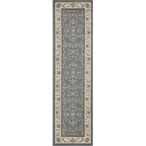 Radici USA Alba 2'2&quot x 7'7&quot Rectangular Fabric Rug in Blue