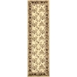 Radici USA Como Traditional Oriental Floral Ivory Runner Polypropylene Rug 2'2