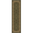 Castello 953 Traditional Sarouk Green Sage Runner Polypropylene Rug 2'2
