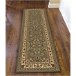 Castello 953 Traditional Sarouk Green Sage Runner Polypropylene Rug 2'2